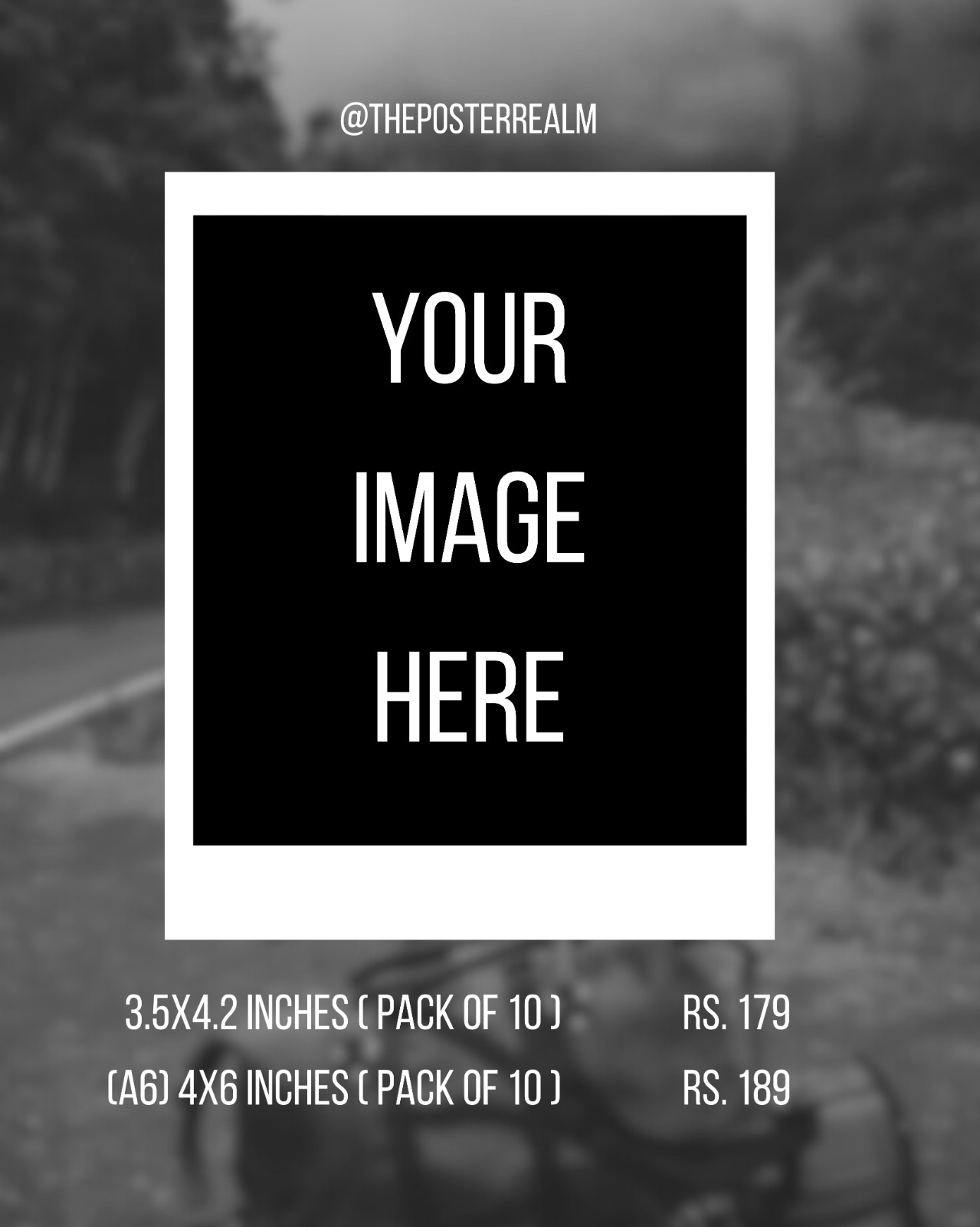 Custom Photo Polaroid-Style Prints – Your Image Here | The Poster Realm